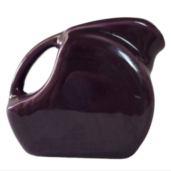 Fiestaware Fiesta CERAMIC Small Mini Disk Pitcher CARAFE Mulberry Purple 5 OZ - Picture 2 of 15